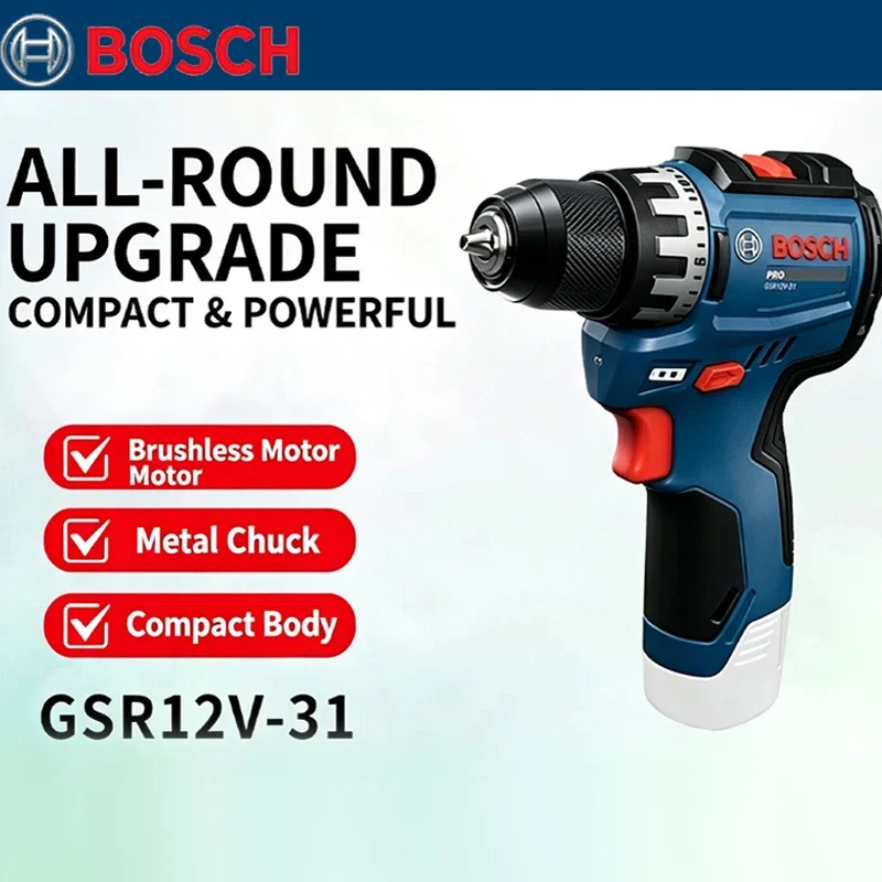 Bosch GSR 12V-31 Brushless Ele - Woodworking Workshop recension och pris