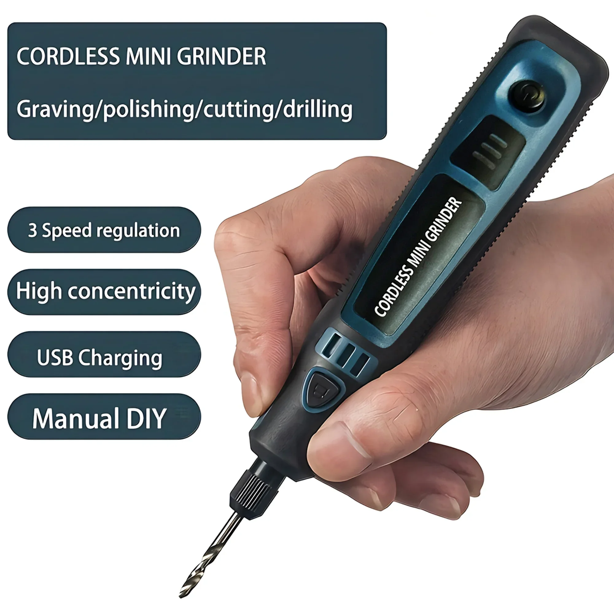 USB Cordless Electric Grinder  - Wood Chisel Set recension och pris