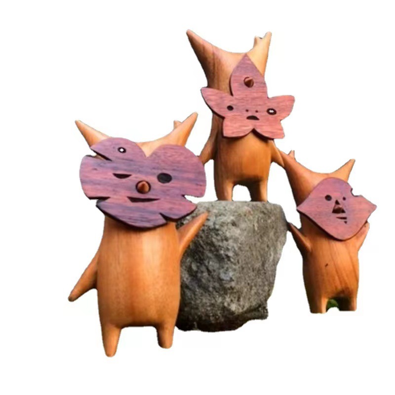 1/2/3pcs Wooden Korok Statue H - Woodworking Resin recension och pris