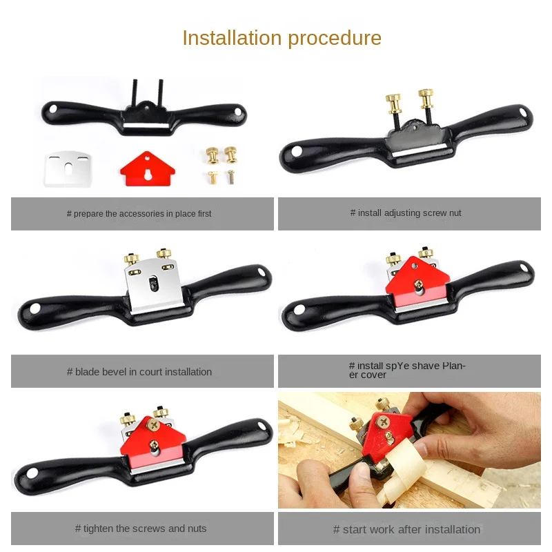 Adjustable Flat Base Spokeshav - Drawknife Blade recension och pris
